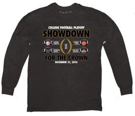 2017 College Football Playoff Showdown for the Crown Four Team LS T-Shirt