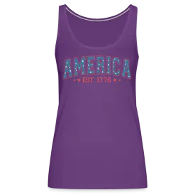 American Legacy: Premium Women's Tank Top with 'America EST. 1776'