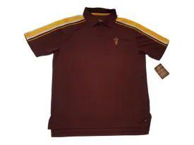 Arizona State Sun Devils Chiliwear Maroon 3 Button Performance SS Polo (L)