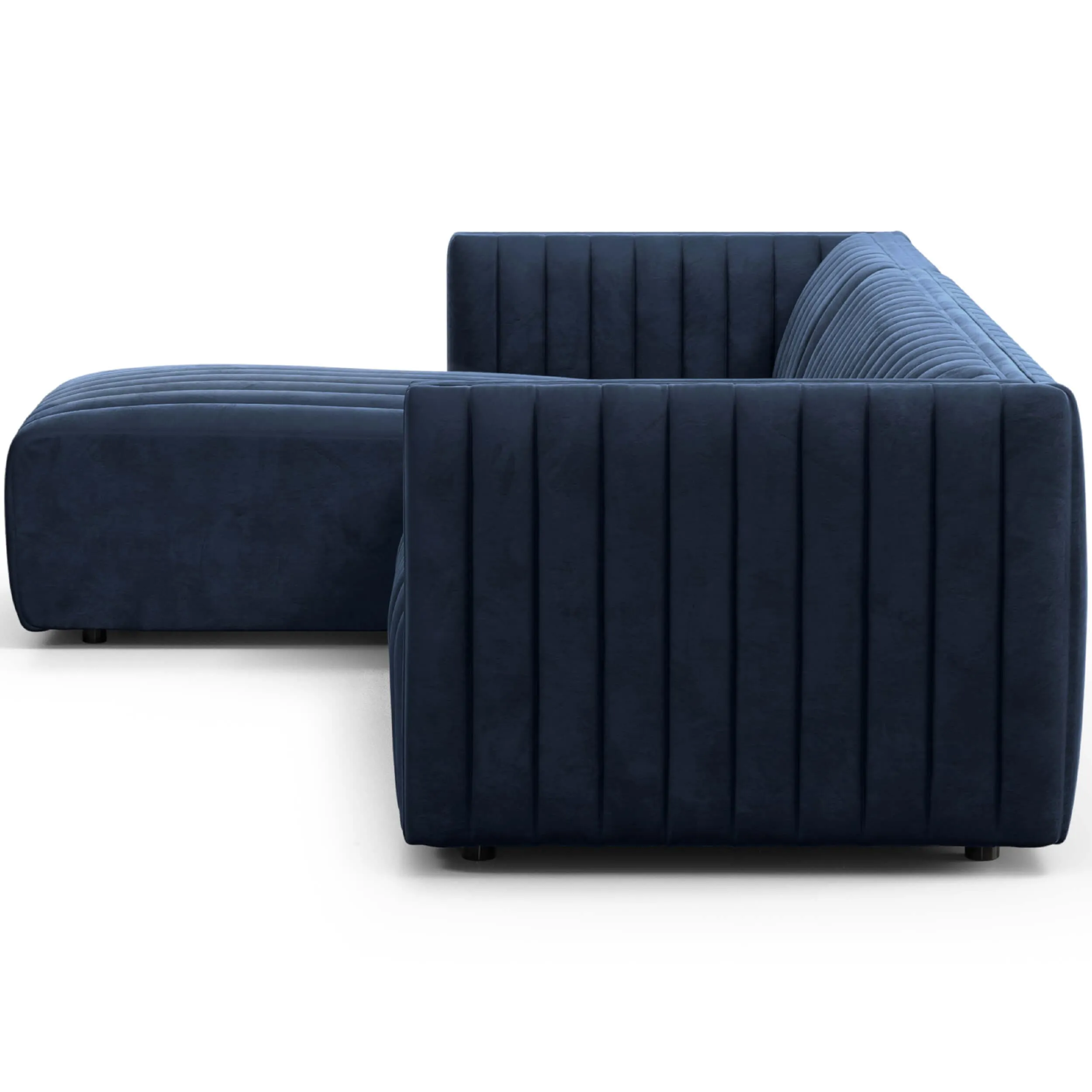 Augustine 2 Piece 105" Sectional, Sapphire Navy