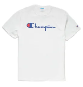 Champion Heritage Script White T-Shirt