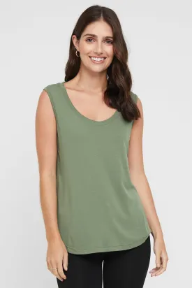 Classic Scoop Tank - Gum Leaf