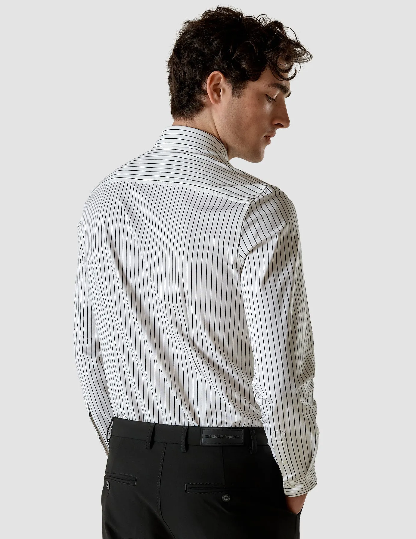 Classic Shirt Black Stripes Regular