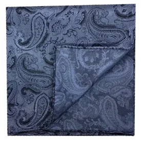 Dormeuil Slate Blue Pocket Square