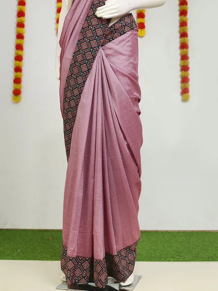 Fancy Georgette Saree - Ajrakh Print with Blouse