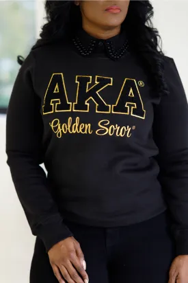 Golden Soror Chenille Sweatshirt