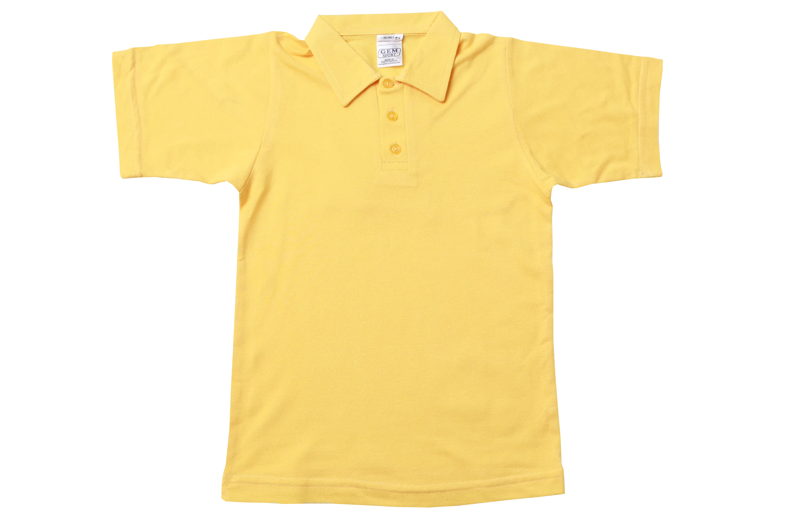 Golf Shirt Plain - Yellow