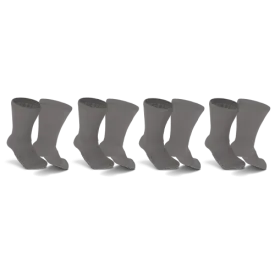 Gray Non-Binding Diabetic Thin Socks 4-Pack