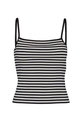 Ludmilla Strap Top - Whisper White/Black