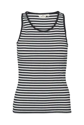 Ludmilla Tank - Whisper White/ Black/ Black Trim