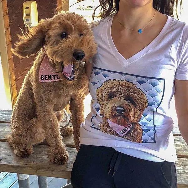 Original Pet Pop Art Women's V-neck