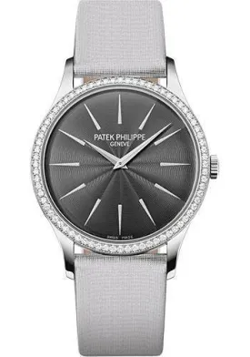 Patek Philippe 33mm Ladies' Calatrava Watch Gray Dial 4897G