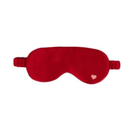 "Love Heart" Silk Sleep Eye Mask - Red