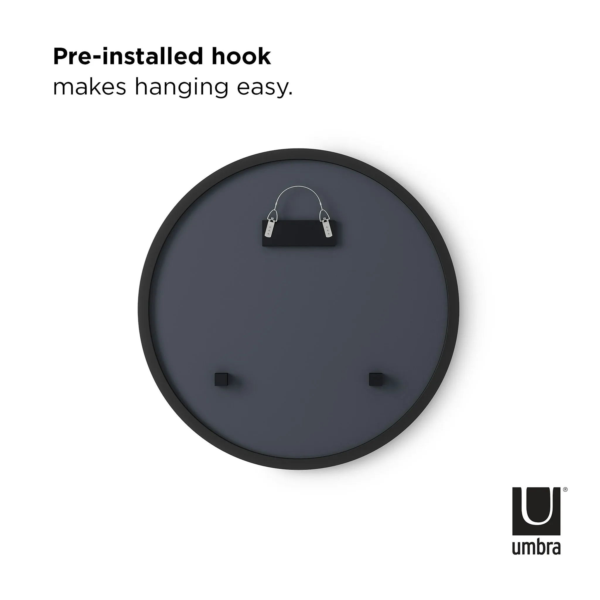 Umbra Hub Mirror Black 45cm