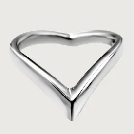 Venom - Silver Plain Wishbone Ring